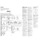 Sony MDR-ZX110NC manual cover