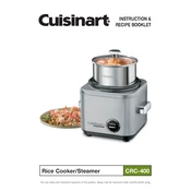 Cuisinart CRC-400 manual cover