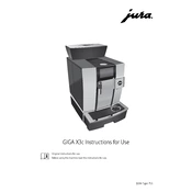 Jura Giga X3c Coffee Machine manual cover