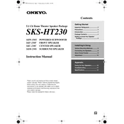 Onkyo SKS HT230 manual cover