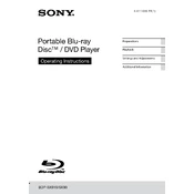 Sony BDP-SX90 manual cover