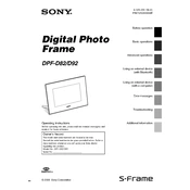 Sony DPF D82 manual cover