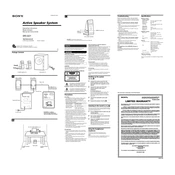 Sony SRS D21 manual cover