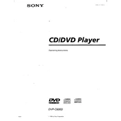 Sony DVP-C600D manual cover