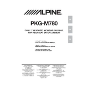 Alpine TME-M780 manual cover