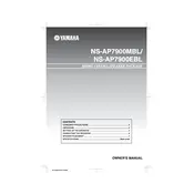 Yamaha NS-AP7900EBL Speaker manual cover