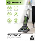 Daewoo Tornado F1 Upright Vacuum FLR00049 Vacuum Cleaner manual cover