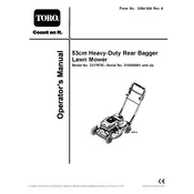 Toro Recycler 21-inch 22176TE Mower manual cover