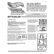 Hot Wheels Mattel Electric Racing Robot Battle Slam 91547 Toy manual cover