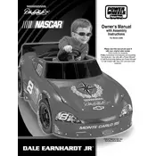 Power Wheels Mattel Nascar Dale Earnhardt Racecar L6345 Toy manual cover