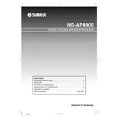 Yamaha NS-AP8805 Speaker manual cover