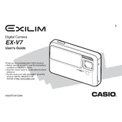 Casio EXV7 Camera manual cover