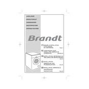 Brandt WFH1066K Washing Machine manual cover