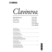 Yamaha Clavinova CLP-635 Piano manual cover