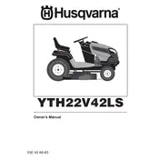 Husqvarna YTH22V42LS Lawn Mower manual cover