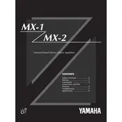 Yamaha MX-1 Amplifier manual cover