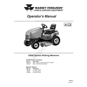 Massey Ferguson 2900 Series 1694653 2927 Tractor manual cover