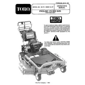 Toro ProLine 175 30175 Mower manual cover