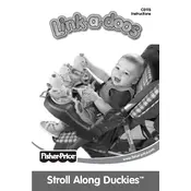 Fisher Price Mattel Link-a-doos Stroll Along Duckies C0115 Toy manual cover