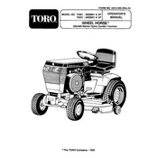 Toro Wheel Horse 416-H 73241 Tractor manual cover