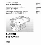 Canon ES8400V manual cover