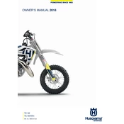 Husqvarna TC 50 Mini 2018 Motorcycle manual cover