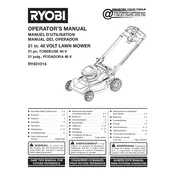 Ryobi RY401014 Mower manual cover