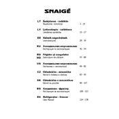 Snaigė RF59FB-TN00NE0 Refrigerator manual cover