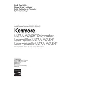 Kenmore 14422 665.1300 Dishwasher manual cover