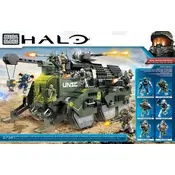 Mega Bloks Mattel Halo UNSC Elephant Troop Carrier CYY86 Construction Set manual cover