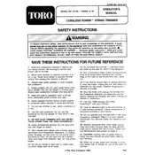 Toro Cordless Power 51720 Trimmer manual cover