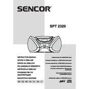 Sencor SPT 2320 Boombox manual cover