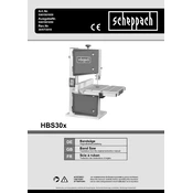 Scheppach HBS30x 5901501958 Saw manual cover