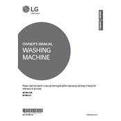 LG WT901CF WT901CF.ASFEMUS Washing Machine manual cover