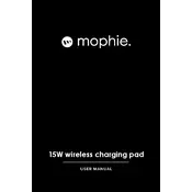 Mophie 15W Wireless Charging Pad Charger manual cover