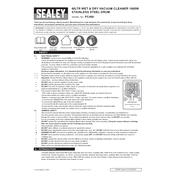 Sealey PC460 Vacuum manual cover