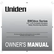 Uniden BW34xx Series Monitor manual cover