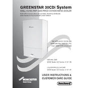 Worcester LPG 30CDi System 2005 Boiler manual cover