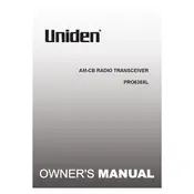 Uniden PRO630XL Transceiver manual cover