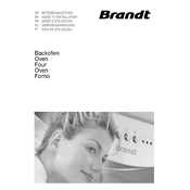 Brandt FC842XS1 Oven manual cover