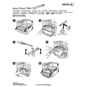 Xerox Phaser 7800 Toner Cartridge Printer manual cover