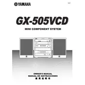 Yamaha GX-505VCD Mini Component System manual cover