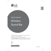 LG SJ5Y SJ5Y.DUSALLK Sound Bar
