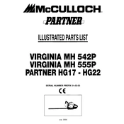 McCulloch Virginia MH 542P manual cover