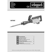 Scheppach AB1600 5908201930 Demolition Hammer manual cover