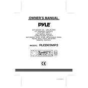 Pyle PLCD65MP MP3 Player manual cover