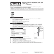 Sealey LED36012V Inspection Light manual cover