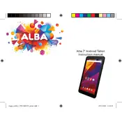 Alba C87 505/9207 Tablet manual cover