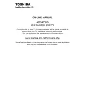 Toshiba 40T5435DG TV manual cover