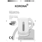 Korona 20404 Kettle manual cover